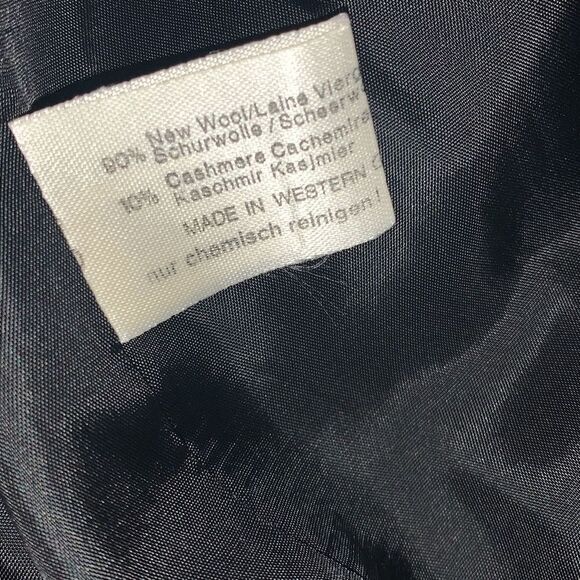 Vintage Jurgen Weiss Gray New Wool Cashmere Button Down Blazer Jacket Size 8 - Picture 16 of 16